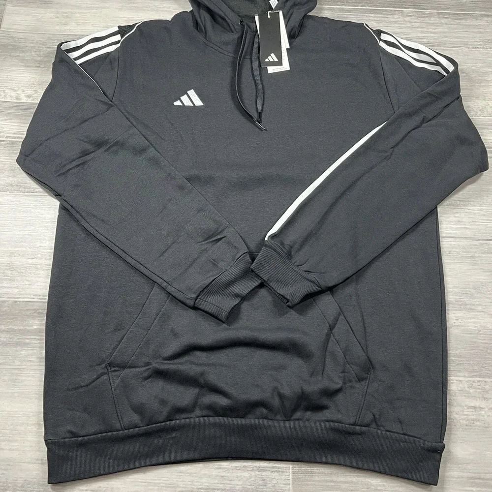 Adidas Men's XLT‎ Tiro23 League Sweat Black Hoodie Stripes Soccer HS3598 NEW